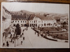 MEDIAS - PIATA REPUBICII - CLADIREA ARLUS - SEPIA - AN 1953 - BILINGVA ROM- RUSA foto