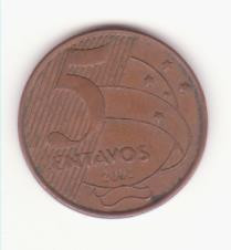 Brazilia 5 centavos 2001 foto
