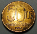 Moneda 50 lei 1993, patina deosebita