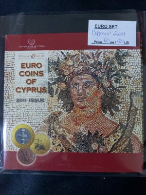 Cipru 2011- Setul complet de euro bancar de la 1 cent la 2 euro foto