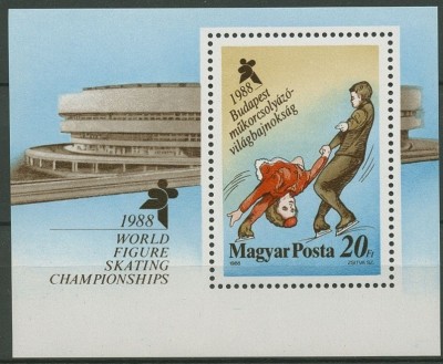 s3 - Ungaria 1988 - Sport bloc neuzat MNH foto