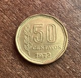 C50 - Moneda foarte veche - Argentina - 50 centavos - 1972