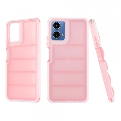 Husa pentru Motorola Moto G45 / G34, Techsuit, Wave Shield, Roz foto