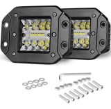 Cumpara ieftin Set 2 Proiectoare auto LED 48W, 14LED 3 randuri 12 24V, aluminiu