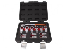 Set Chei Inelare cu Piedică 12 Bucăți și Clichet 3/8