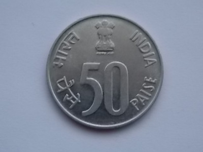 50 PAISE 1989 INDIA foto