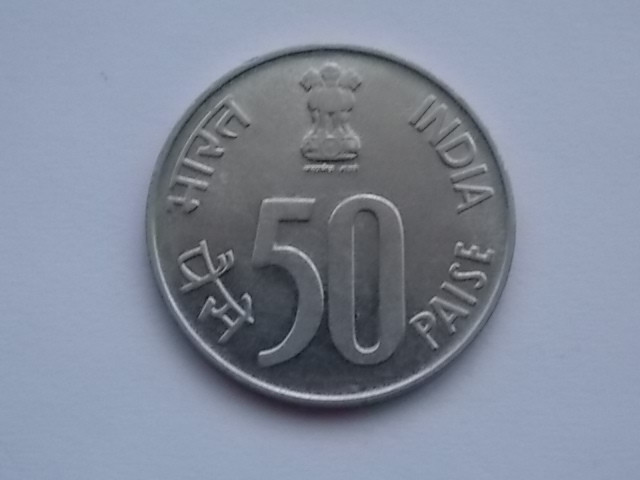 50 PAISE 1989 INDIA