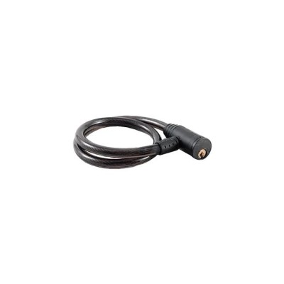 Antifurt bicicleta cu 2 chei A, 9mmx5mmx120cm, negru foto