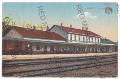 2939 - COPSA-MICA, Sibiu, Railway Station, Romania - old postcard - unused foto