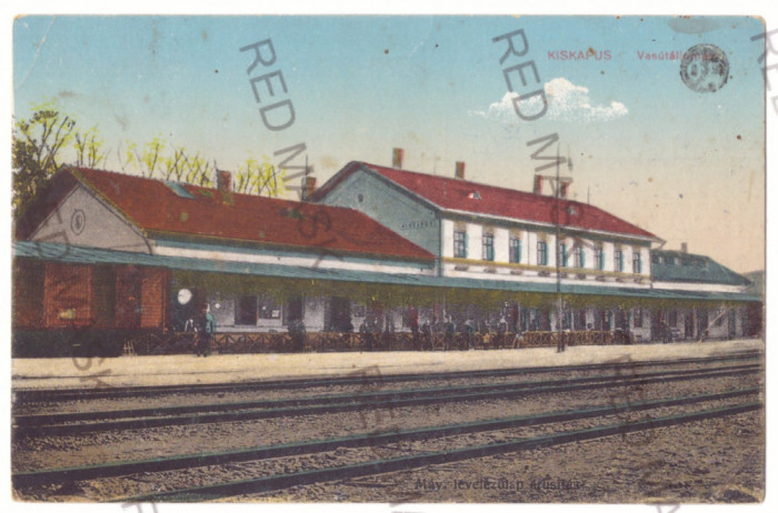 2939 - COPSA-MICA, Sibiu, Railway Station, Romania - old postcard - unused