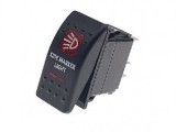 Buton ON/OFF/Side Marker Light, 12-24V, 5 Pini, Iluminare Rosu, Universal Auto