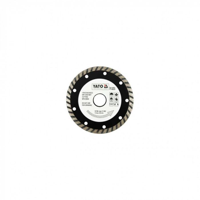 Disc diamantat turbo 125 mm Yato YT-6023