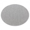 Covor TIMO 5979 cerc sisal exterior cadru gri deschis, cerc 150 cm