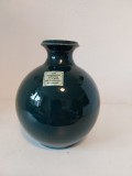 Vaza ceramica vintage verde, Giertz b. Bonn, Echt salzglasiertes Steinzeug, semnat A.G. - glazura de sare, lucrata manual