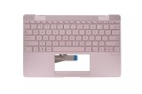 Carcasa superioara cu tastatura palmrest Laptop, Asus, ZenBook 3 UX390U, UX390UA, UX390UAK, 90NB0CZ2-R31US0, 13N0-UWA0821, UX390UA-1B, iluminata, rose