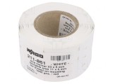 Eticheta termorezistentă 5x10,5mm cu orificiu