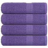 vidaXL Prosoape de m&acirc;nă 4 buc Violet 50x100 cm 360 g/m&sup2; 100% bumbac