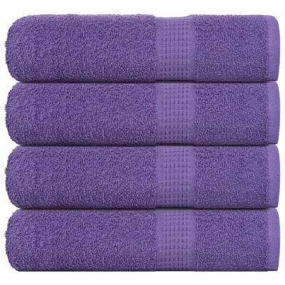 vidaXL Prosoape de m&amp;acirc;nă 4 buc Violet 50x100 cm 360 g/m&amp;sup2; 100% bumbac 136879 foto