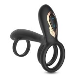 Inele vibratoare - Crushious Tornado Inel Pentru Penis si Testicule cu Vibratii si Efect de Rotatii Senzatie de Tornada
