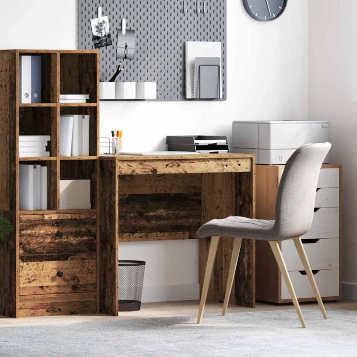 vidaXL Birou Lemn Veche 80x50x76 cm