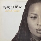 Vinil LP Mary J. Blige &lrm;&ndash; All That I Can Say Vinyl, 12&quot; (VG+)