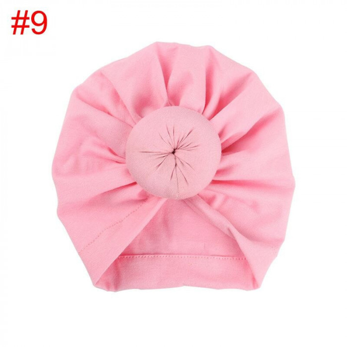 Turban bebelusi din bumbac drool (culoare: roz)