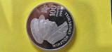 Franta 100 francs franci 1994 , CHURCHILL - argint 22,13 grame , tiraj redus 30.000 exemplare
