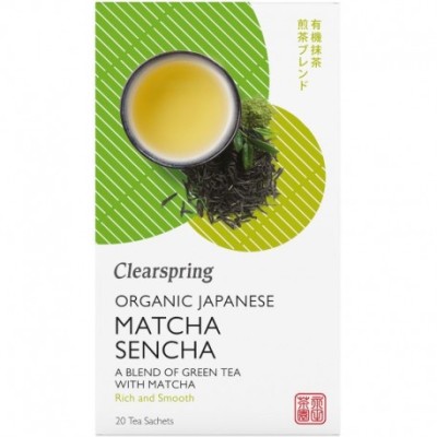 Ceai Matcha Sencha Bio 20 doze Clearspring foto