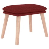 Cumpara ieftin Taburet, rosu vin, 45x29,5x35 cm, material textil