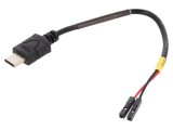 Cablu USB-C DELOCK 85394, 1pin x2, 0,1m, negru 22AWG