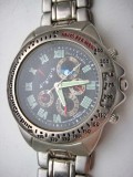 4541-Ceas Pierre Jardin quartz functional cu registre fictive retro Cronograf.