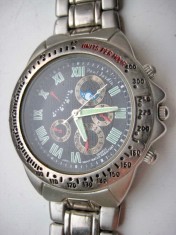 4541-Ceas Pierre Jardin quartz functional cu registre fictive retro Cronograf.