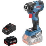 Bosch GDR 18 V-200 C + GBA + GAL 1880 CV - Masina de insurubat cu impact 200 Nm M4-M12 + Set acumulator si incarcator Li-Ion 18 V 5 Ah
