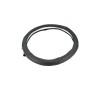 Husa volan din piele cu gaurele, marimea M 37-38 cm - culoare negru cusatura Albastra