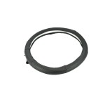 Husa volan din piele cu gaurele, marimea M 37-38 cm - culoare negru cusatura Albastra