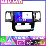 Navigatie Toyota Hilux 2008-2014 Android 12, 4GB RAM, 64GB, CarPlay