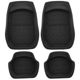Set covorase auto universale CUSTO POL Amond tip tavita, PVC, negru, 4 bucati, Universal