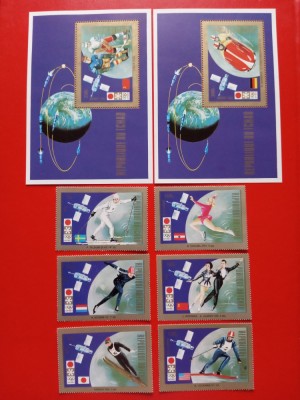 CHAD, SAPPORO - COLIȚE + SERIE COMPLETĂ MNH foto