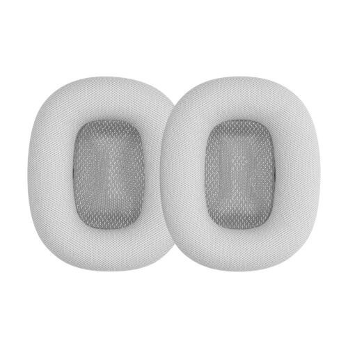 Set 2 Perne de urechi pentru casti Apple AirPods Max, Kwmobile, Gri, Piele ecologica, 55895.35