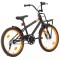 Bicicleta copii cu suport frontal, negru si portocaliu, 20 inci GartenMobel Dekor