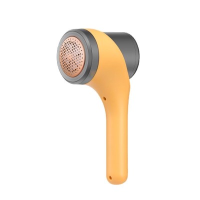 Aparat scame si par haine, flippy, electric, usb inclus, periuta curatare, pentru diferite tesaturi, 3 trepte, 20.5 x 8.8 x 7 cm, galben foto