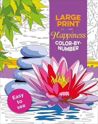 Large Print Happiness Color-By-Number foto