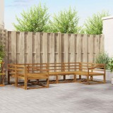 vidaXL Set de canapele de exterior 6 pcs natural Lemn Solid de Acacia 3368082