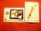 Serie Europa CEPT -1991 Andora Spaniola, 2 valori, Nestampilat