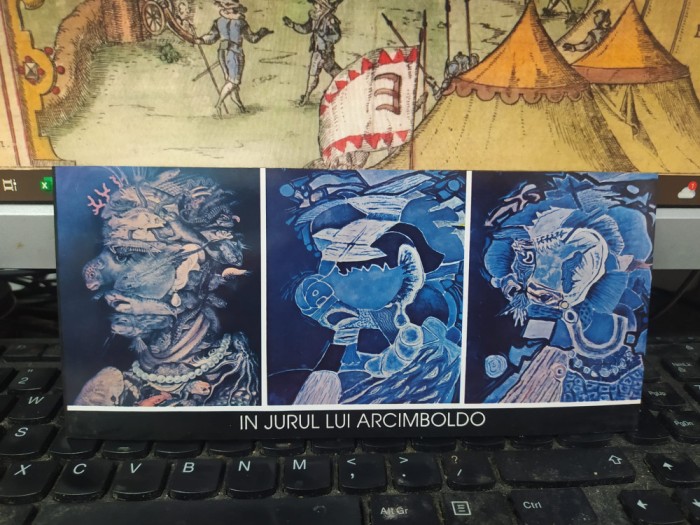Ion Gheorghiu pliant, text Andrei Pleșu, exp. &Icirc;n jurul lui Arcimboldo, 1993, 152