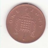 Marea Britanie 1 Penny 1998 - Elizabeth II 4th portrait; magnetic
