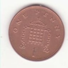 Marea Britanie 1 Penny 1998 - Elizabeth II 4th portrait; magnetic