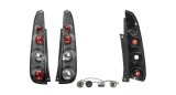 Set lampi spate, stopuri Ford Fiesta (Jhs), 01.2002-09.2005, 5 Usi, montare spate, stanga+dreapta, negru, transparent; cu suport bec; Tuning, JUN YAN