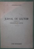 JURNAL DE LECTOR COMPLETAT CU EMINESCIANA