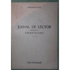 JURNAL DE LECTOR COMPLETAT CU EMINESCIANA